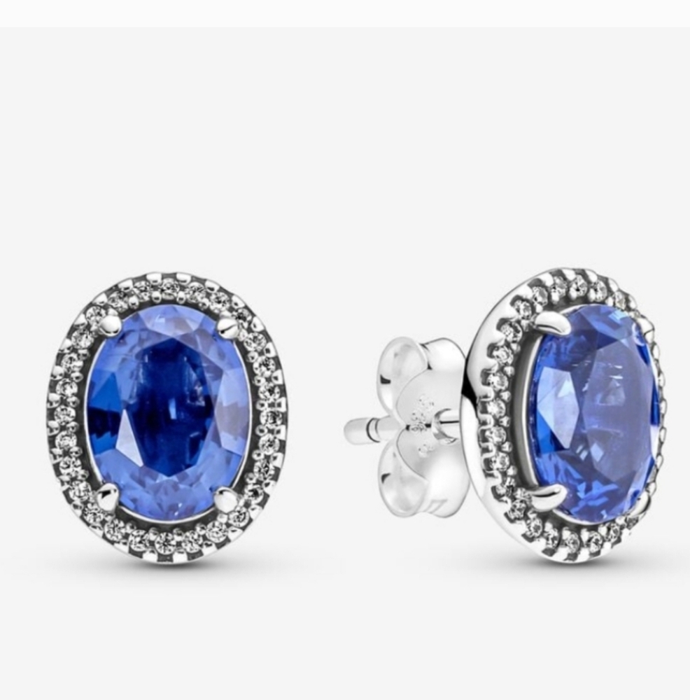 Pandora halo stud earrings